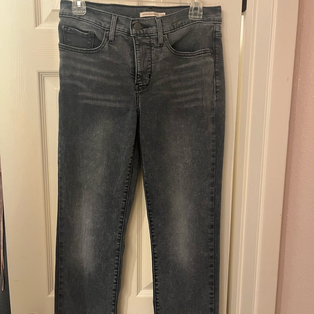 Levi's Gray Straight Leg Jeans Classic Style